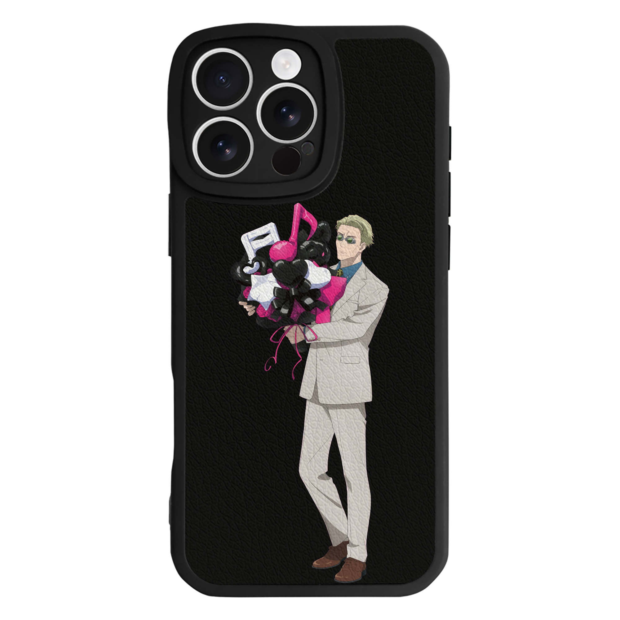 （画像用） 呪術廻戦 Jujutsu Kaisen 【iPhone 16シリーズ対応】シリコンスマホケース（レザー調） 材質：シリコン